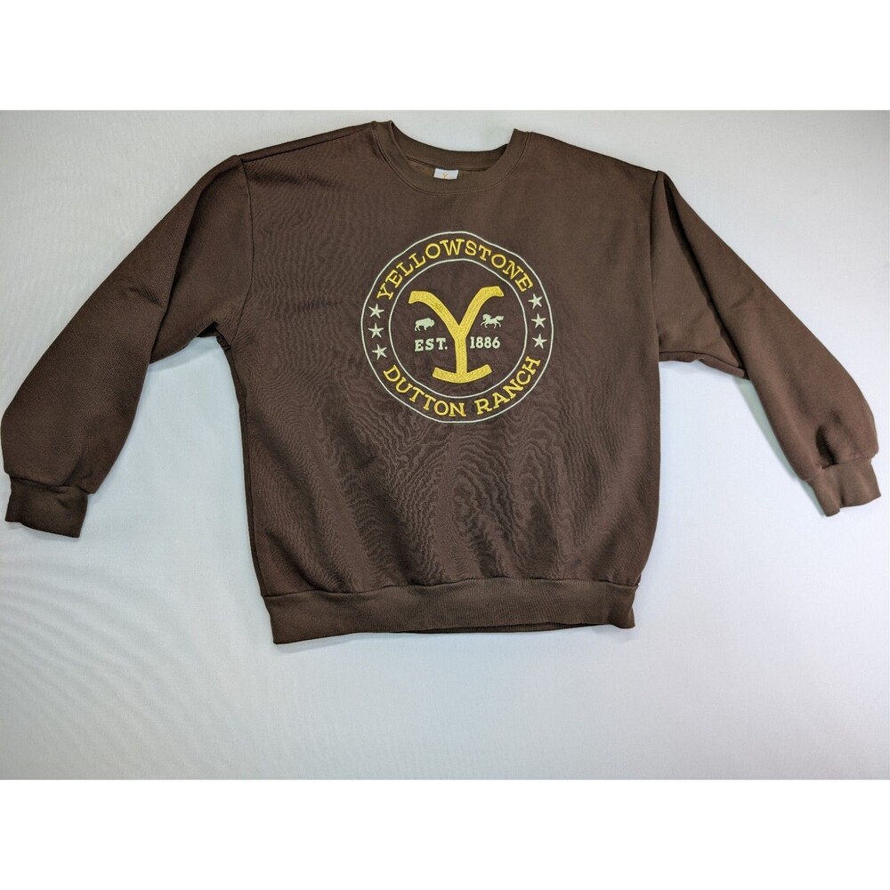 Yellowstone Women's Sweatshirt Shirt Top Dutton Ranch Embroidered XL